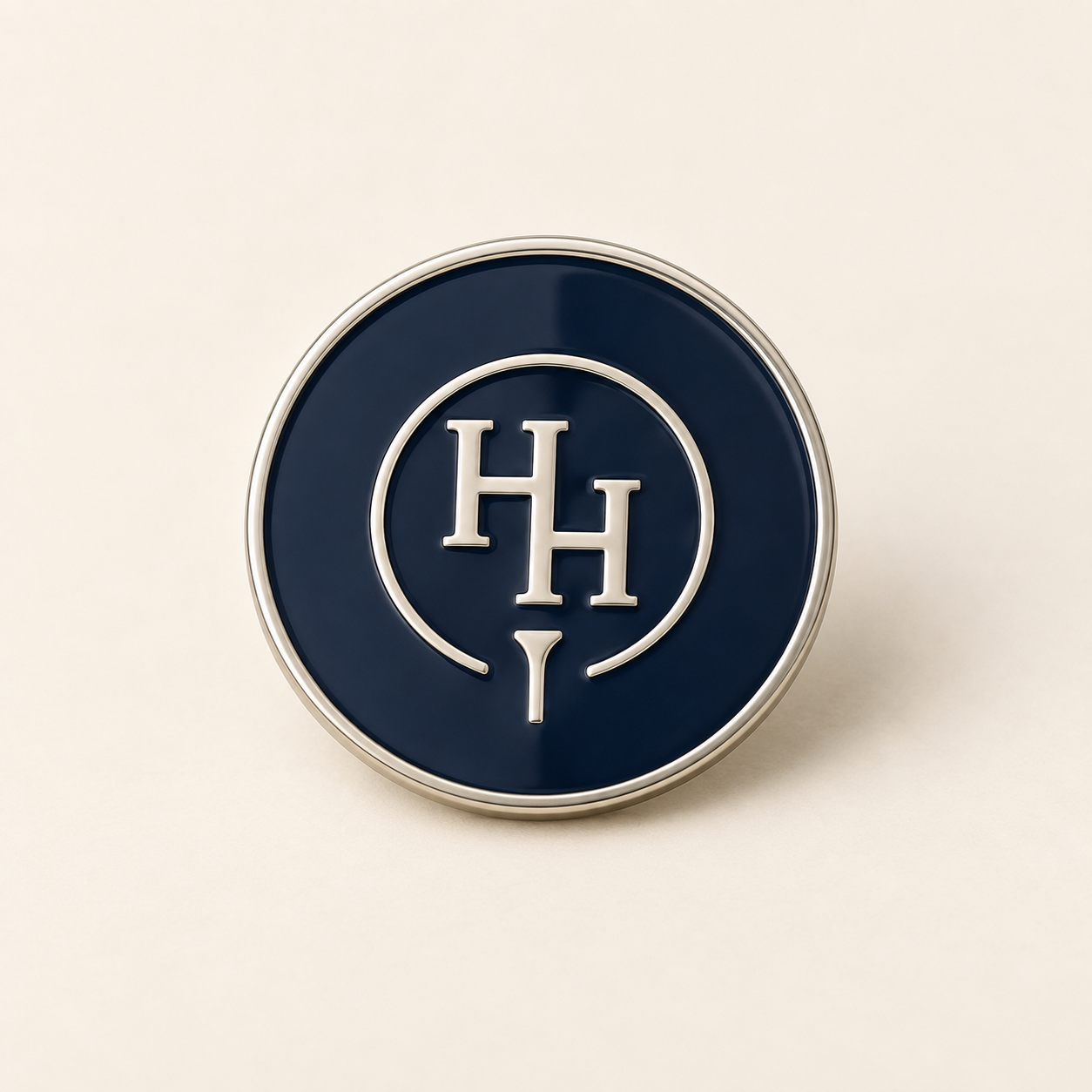 Concept premium navy enamel HH golf ball marker